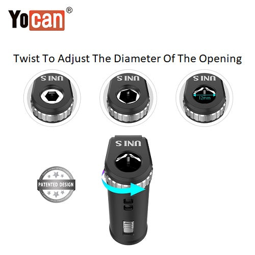 3 Yocan Uni S Cartridge Battery Mod Adjustable Opening Yocan America