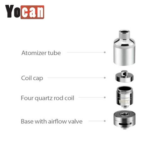 Yocan Evolve Plus XL QUAD Quartz Coil Concentrate Atomizer