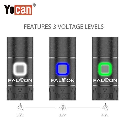 Yocan Falcom Wax and Dry Herb 6 In 1 Kit Variable Voltage Levels Yocan America